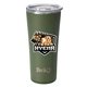 aerial view a olive green swig(r) 22 oz matte tumbler, full color digital, image 2 of 2