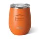 aerial view a matte orange swig(r) 14 oz matte stemless wine cup, image 2 of 2