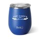 aerial view a matte royal swig(r) 14 oz matte stemless wine cup, image 2 of 2