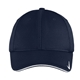aerial view a navy/ white nike dri - fit stretch mesh sandwich bill cap - colors, image 1 of 3