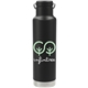 aerial view a black klean kanteen eco insulated classic 20 oz - loop cap, image 1 of 6