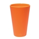 aerial view a classic orange silipint(r) original straight up pint glass - 16 oz, image 1 of 3