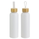 aerial view a white asbury 24 oz recycled aluminum bottle, image 1 of 2