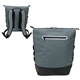 aerial view a gray/black pathfinder polycanvas insulated cooler backpack, image 1 of 8