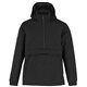aerial view a black (995) unisex roots73 albany eco insulated half zip pullover jacket, image 1 of 4