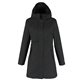 aerial view a ten meteorite black (896) womens tentree nimbus long waterproof rain jacket, image 1 of 10