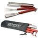 a group of 3 piece barbeque (bbq) set with spatula, fork, and tongs