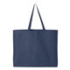 aerial view a navy q - tees - 25l jumbo tote, image 1 of 2