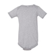 aerial view a athletic heather bella + canvas - baby short sleeve onesie - 100b, image 1 of 3