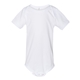 aerial view a white bella + canvas - baby short sleeve onesie - 100b, image 1 of 3