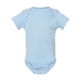 aerial view a light blue rabbit skins - infant baby rib bodysuit, image 1 of 3