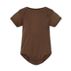 aerial view a brown rabbit skins - infant baby rib bodysuit, image 1 of 3