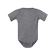 aerial view a granite heather rabbit skins - infant baby rib bodysuit, image 1 of 3