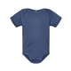 aerial view a indigo rabbit skins - infant baby rib bodysuit, image 1 of 3