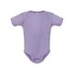 aerial view a lavender rabbit skins - infant baby rib bodysuit, image 1 of 3