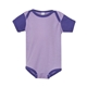 aerial view a lavender/ purple rabbit skins - infant baby rib bodysuit, image 1 of 3