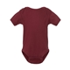 aerial view a maroon rabbit skins - infant baby rib bodysuit, image 1 of 3