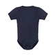 aerial view a navy rabbit skins - infant baby rib bodysuit, image 1 of 3