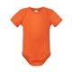 aerial view a orange rabbit skins - infant baby rib bodysuit, image 1 of 3