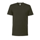 aerial view a dark olive bella + canvas - unisex short sleeve jersey t - shirt - 3001, image 1 of 3