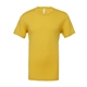 aerial view a maize yellow bella + canvas - unisex short sleeve jersey t - shirt - 3001, image 1 of 3