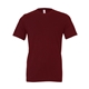 aerial view a maroon bella + canvas - unisex short sleeve jersey t - shirt - 3001, image 1 of 3