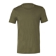 aerial view a military green bella + canvas - unisex short sleeve jersey t - shirt - 3001, image 1 of 3