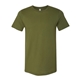aerial view a olive bella + canvas - unisex short sleeve jersey t - shirt - 3001, image 1 of 3