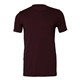 aerial view a oxblood black bella + canvas - unisex short sleeve jersey t - shirt - 3001, image 1 of 3