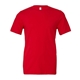 aerial view a red bella + canvas - unisex short sleeve jersey t - shirt - 3001, image 1 of 3