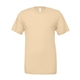 aerial view a soft cream bella + canvas - unisex short sleeve jersey t - shirt - 3001, image 1 of 3