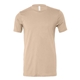 aerial view a tan bella + canvas - unisex short sleeve jersey t - shirt - 3001, image 1 of 3