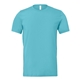aerial view a turquoise bella + canvas - unisex short sleeve jersey t - shirt - 3001, image 1 of 3