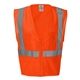 aerial view a orange kishigo velcro ultra cool mesh vest with pockets, image 1 of 3