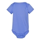 aerial view a carolina blue rabbit skins fine jersey infant lap shoulder creeper, image 1 of 3
