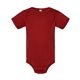 aerial view a garnet rabbit skins fine jersey infant lap shoulder creeper, image 1 of 3