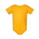 aerial view a gold rabbit skins fine jersey infant lap shoulder creeper, image 1 of 3