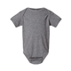 aerial view a granite heather rabbit skins fine jersey infant lap shoulder creeper, image 1 of 3