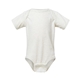 aerial view a natural heather rabbit skins fine jersey infant lap shoulder creeper, image 1 of 3