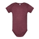 aerial view a vintage burgundy rabbit skins fine jersey infant lap shoulder creeper, image 1 of 3