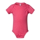 aerial view a vintage hot pink rabbit skins fine jersey infant lap shoulder creeper, image 1 of 3