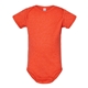 aerial view a vintage orange rabbit skins fine jersey infant lap shoulder creeper, image 1 of 3
