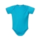 aerial view a vintage turquoise rabbit skins fine jersey infant lap shoulder creeper, image 1 of 3