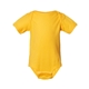 aerial view a yellow rabbit skins fine jersey infant lap shoulder creeper, image 1 of 3