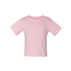 aerial view a pink bella + canvas - baby short sleeve tee - 3001b, image 1 of 3