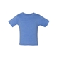 aerial view a heather columbia blue bella + canvas - baby short sleeve tee - 3001b, image 1 of 3