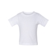 aerial view a white bella + canvas - baby short sleeve tee - 3001b, image 1 of 3