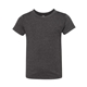 aerial view a dark grey heather bella + canvas - toddler short sleeve tee - 3001t, image 1 of 3