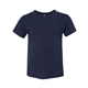 aerial view a navy bella + canvas - toddler short sleeve tee - 3001t, image 1 of 3