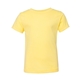 aerial view a yellow bella + canvas - toddler short sleeve tee - 3001t, image 1 of 3